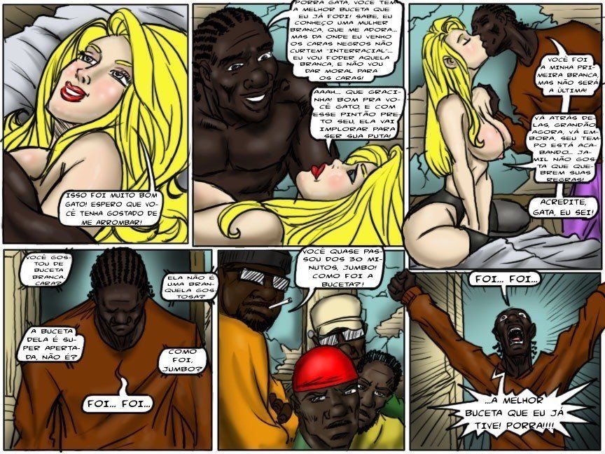 Traição 2 - Interracial: Jeny estava sendo fodida há vários meses por Jamil, o pai do bebê negro de Jeny, Jamil falou pra Jeny foder com mais negros além