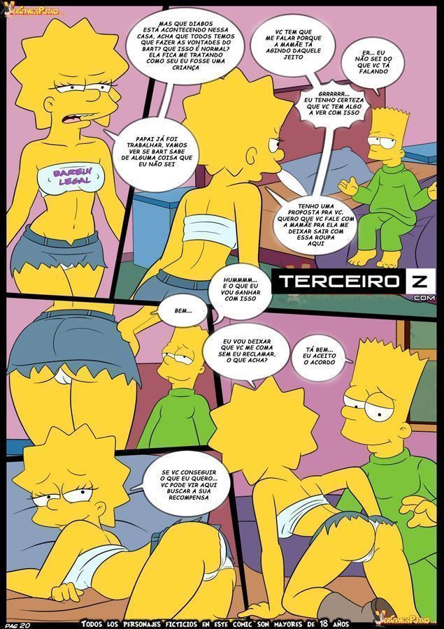 Simpso-Rama - Simpsons Pornô: o encontro desses dois grandes desenhos. Que começa com o Bart realizando o seu sonho, está comendo a mãe e a filha