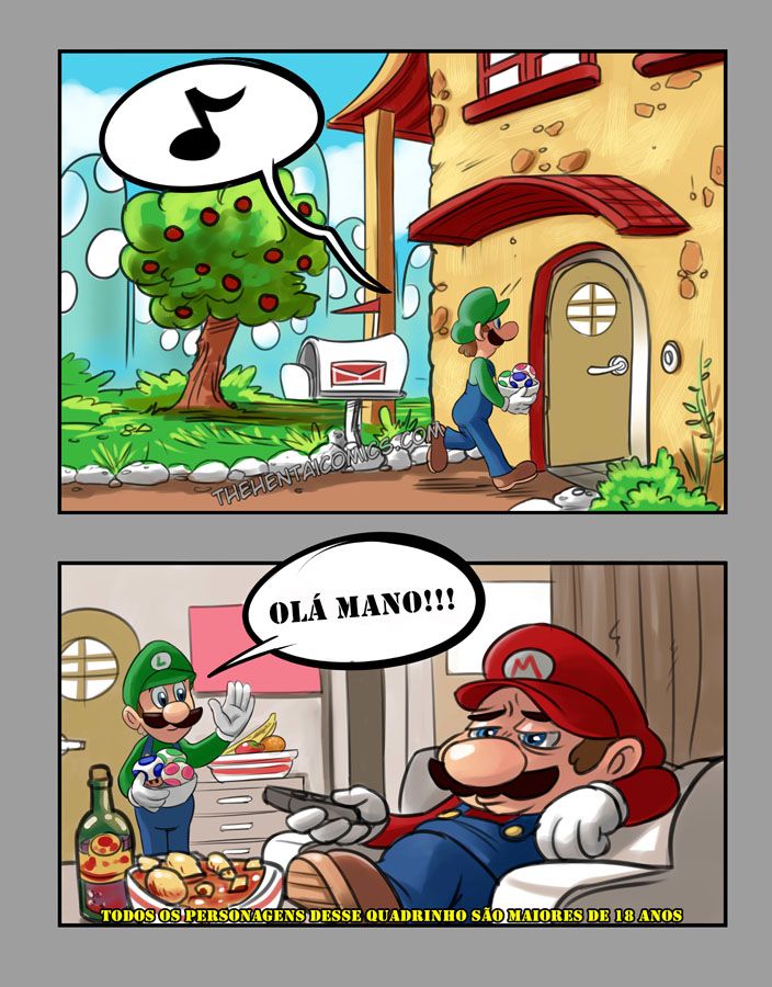 Super Mario XXX - Os irmãos Mario passando por uma grande transformação