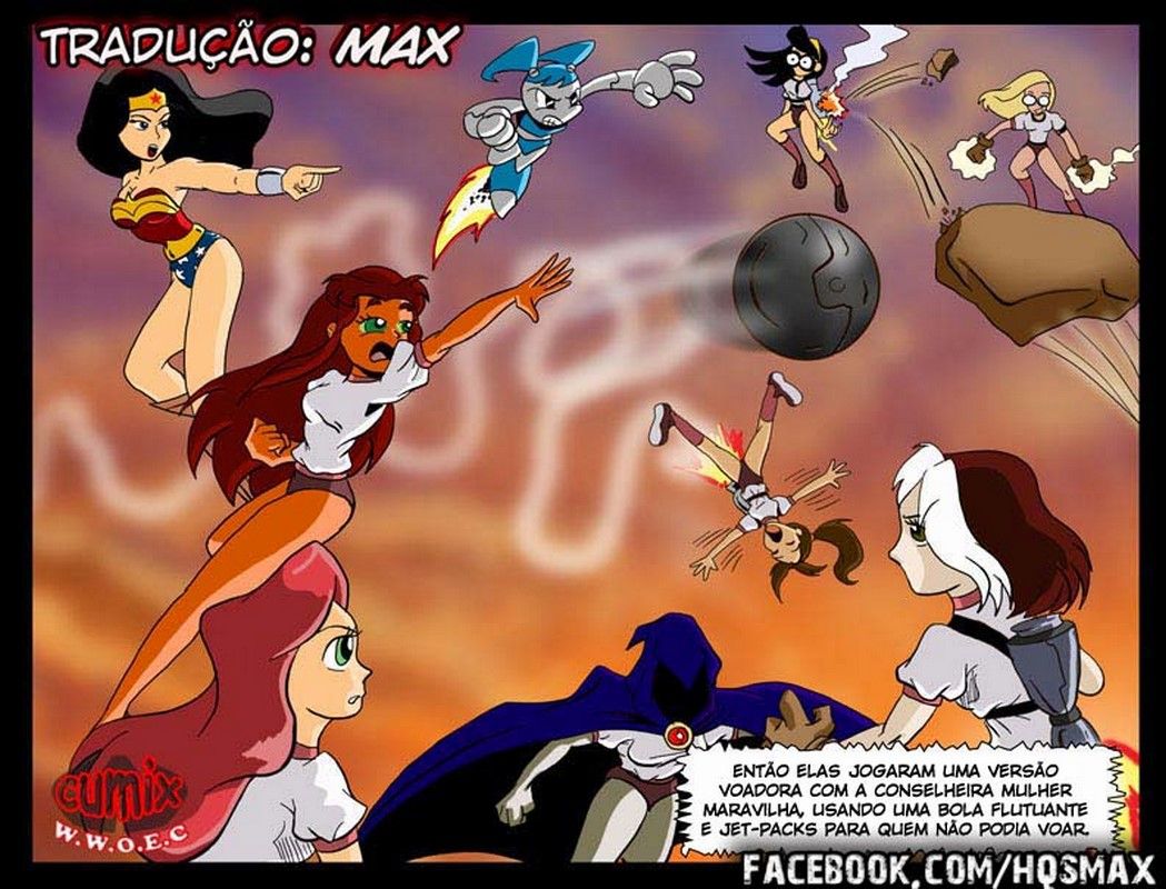 Campo dos Sonhos: Cartoon Pornô com Teen Titans, X-Men, Os Incríveis, Liga da Justiça e muito mais. O universo Marvel e DC se juntam com os Novos Titãs