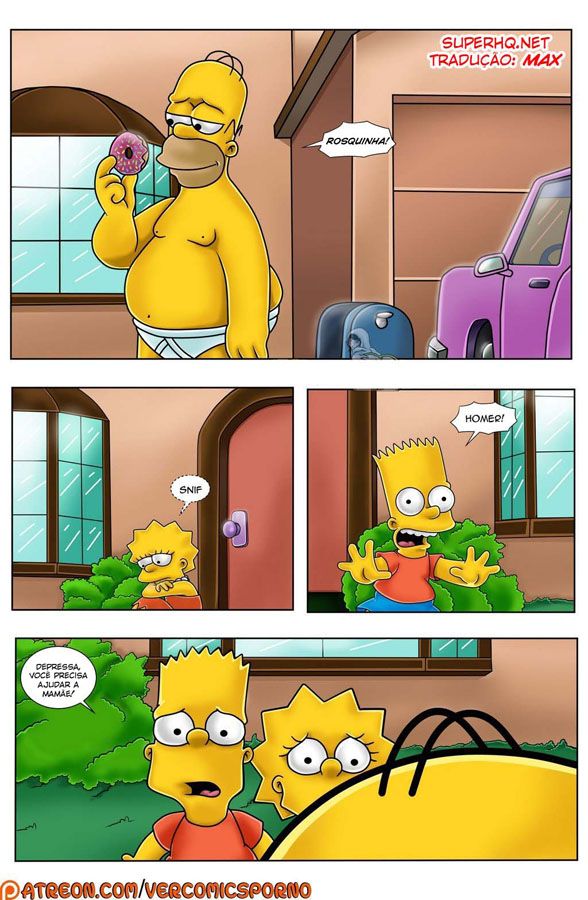Os Simpsons - O Pesadelo de Homer: Mais uma paródia pornô muito foda desse cartoon pornô