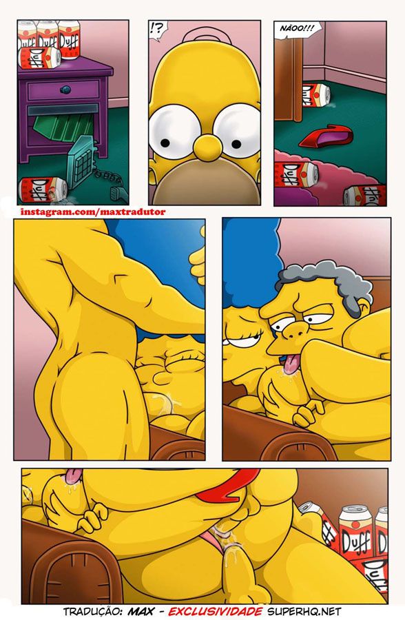 Os Simpsons - O Pesadelo de Homer: Mais uma paródia pornô muito foda desse cartoon pornô