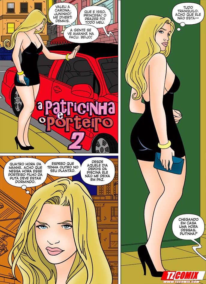 A Patricinha e o Porteiro 2 - Liberada: Continuação dessa história em quadrinhos pornô exclusiva do Terceiro Z
