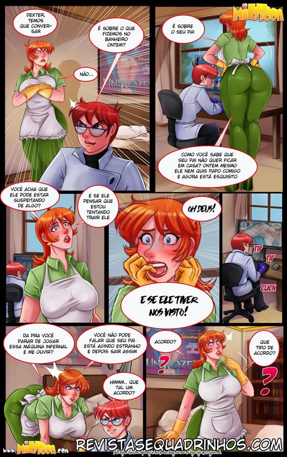 Dexter Flab 2: Um cartoon pornô com muito incesto entre mãe e filho - Terceiro Z
