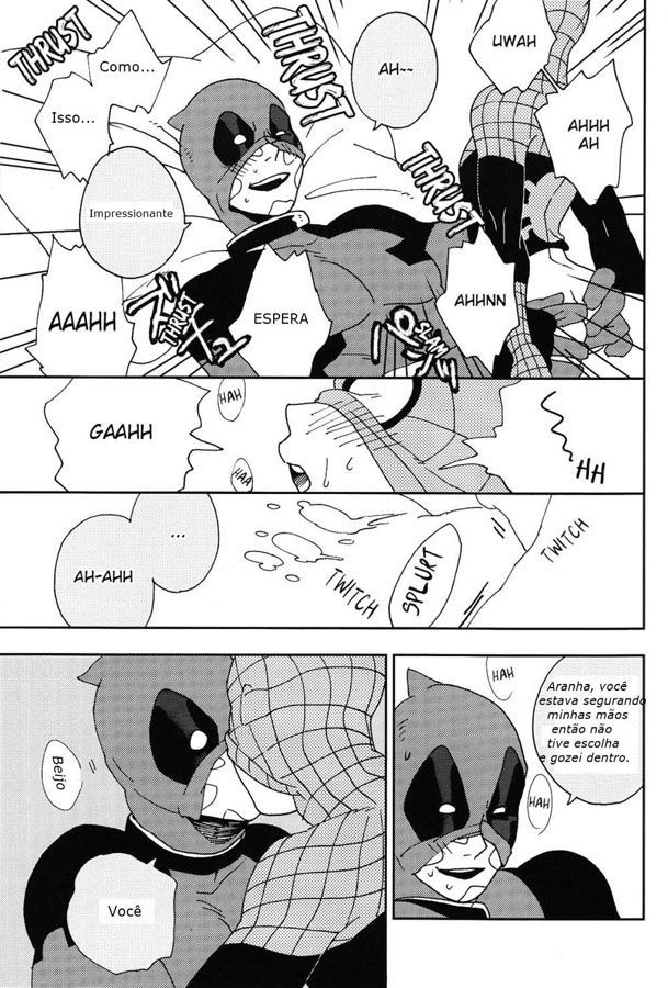 Deadpool Comendo o Aranha: A partir de agora vamos sempre colocar uma ou outra história em quadrinhos com conteúdo gay