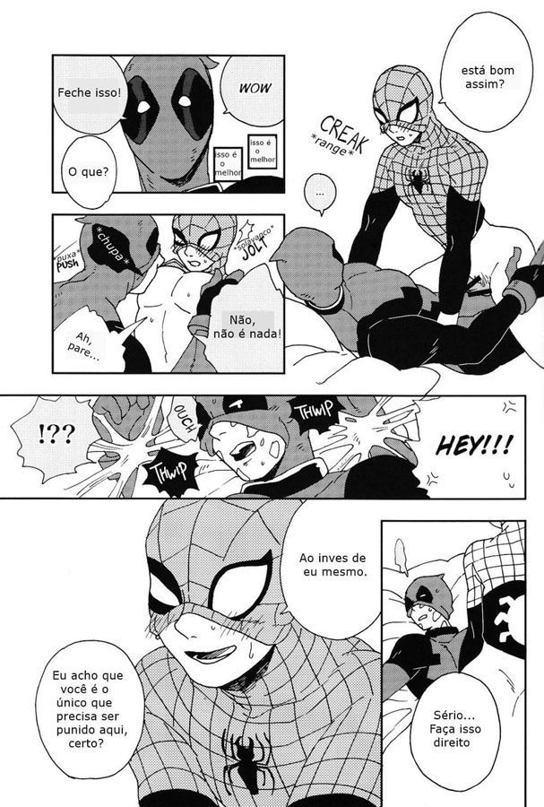 Deadpool Comendo o Aranha: A partir de agora vamos sempre colocar uma ou outra história em quadrinhos com conteúdo gay